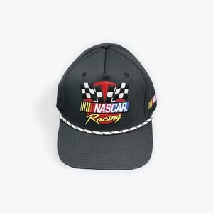 NASCAR A-Frame Adjustable Trucker Snapback Hat Black